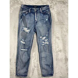Judy Blue Distressed High-Waisted Skinny Jeans Women's Size 9/29 EUC